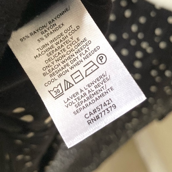 Ann Taylor Black and Cream Dot Pajama Set Size L - Picture 11 of 13